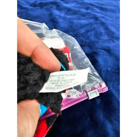 Minnie Mouse Slippers Slipper Socks Toddler Fleece Girl Non Skid‎ Disney 2T-3T - Picture 2 of 7